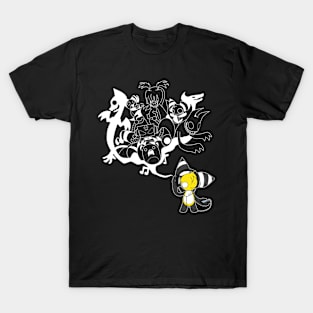 Music Demon (White Outline) T-Shirt